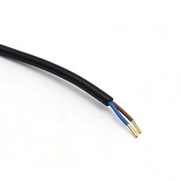Kabel Ekstensi Daya DC5525 Male Plug Jack Sudut Siku ke 2 Pin Kabel Telanjang Ujung Terbuka 3M untuk Kamera LED Strip