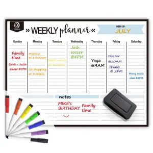 4.1-3 A1 Dry Erase Lavagna Magnetica Planner Settimanale Weekly Planner Bordo Calendario Personale di Bordo