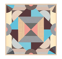 Panneau en placage de bois artistique, feuille de placage décorative à illusion optique géométrique noir et blanc pour mur et table