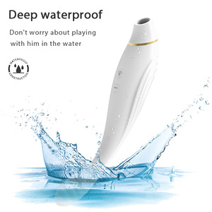 Vibrateur blanc à ventouse avec 10 fréquences de vibration, jouet de stimulation pour adultes - Product Image 3