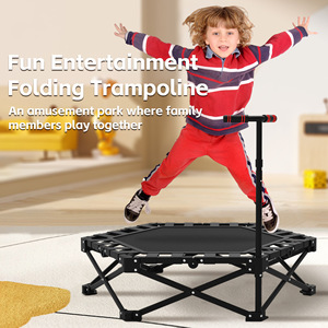 Household Hexagonal Foldable <b>Trampoline</b> Adjustable with Handrails <b>Trampoline</b> Personal Care Tools GZ RTS Bulk Mixed Order - Product Image 3