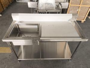 Fregadero de Cocina Comercial Chino de Acero Inoxidable 201 304 con un Solo Tazón - Product Image 5