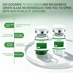 Suero Rejuvenecedor de Algas Verdes OEM/ODM, Exfoliación Física, Reparación Activa, Iluminador, Minimizador de Poros, Antienvejecimiento, Anti-Acné y Cicatrices - Product Image 5