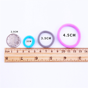 100 pièces pour enfant, petits bandeaux colorés en Nylon élastique, chouchou pour bébé fille - Product Image 4