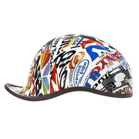 Nuevo Casco Retro de Motocicleta Estilo Ducktail, ABS, Certificado DOT/3C, Ligero, Transpirable, para Verano, Estilo Vintage, para Scooter
