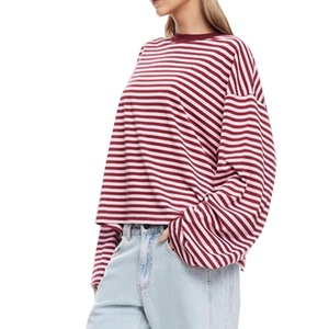 Camisas Holgadas de Manga Larga para Mujer OEM, Camisas de Alta Calidad, Camisa de Algodón Puro, Camisetas Personalizadas para Mujer - Product Image 4