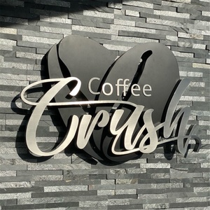 カスタム3Dメタルロゴサインレター屋外ビジネスストアフロント3Dメタルレターサインメタルサイン - Product Image 1