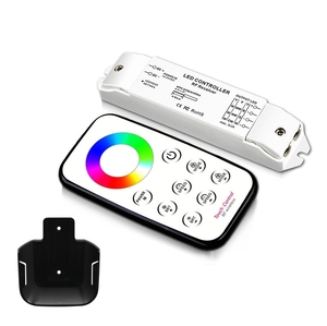 DC12-24V RF telecomando <span class=keywords><strong>Mini</strong></span> tensione costante LED Dimmer 3 canali Rgb Led striscia di controllo luce Rgb Dimmer Led <span class=keywords><strong>Controller</strong></span> LED - Product Image 1
