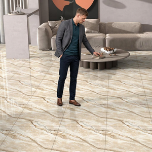 Baldosas de Porcelana con Efecto Mármol Gris Albedo Saturio, 600x600mm, Pulido Brillante, Cerámica - Product Image 6