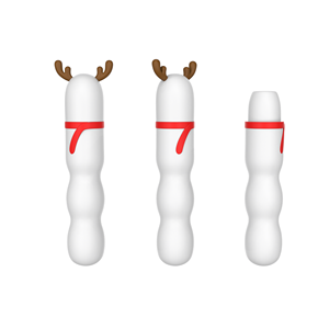 Anneau intime en silicone en forme de renne festif et mignon, à thème de Noël, pour le plaisir intime des couples pendant les fêtes - Product Image 5