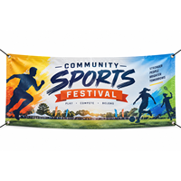 Bannière publicitaire extérieure en vinyle 13oz pour événements, festivals et événements sportifs – Impression personnalisée en gros