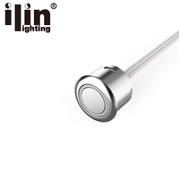 Accessoires de barre lumineuse d'armoire Led interrupteur sensoriel capteur tactile automatique interrupteur à bascule à Induction CE argent contrôle des lumières