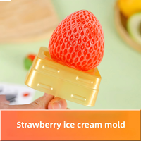 Molde de Silicona Industrial para Helado de Fresa, Mousse de Frutas, Forma 3D, Fácil Desmoldeo, Grado Alimenticio, con Caja, Producción de Alto Rendimiento
