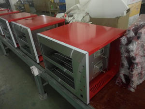Four à pizza électrique double pierre 3KW 400mm commercial de comptoir 0-350 ℃   Pour la vente en gros aux restaurants et pizzerias - Product Image 5