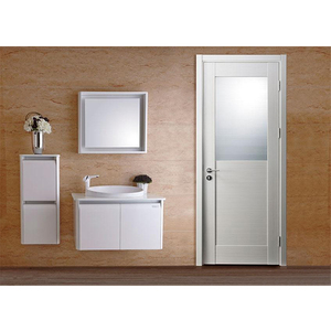 Vetro smerigliato vetro trasparente bianco porta interna <span class=keywords><strong>per</strong></span> bagni su misura porta a battente pvc - Product Image 1