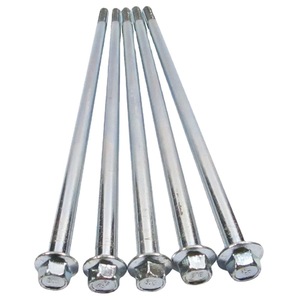 Pernos de Brida de Acero al Carbono Medio de Alta Resistencia M10*280, Recubiertos Antioxidantes, Tornillos Largos Hexagonales con Rosca M3 para Soporte de Generador - Product Image 4