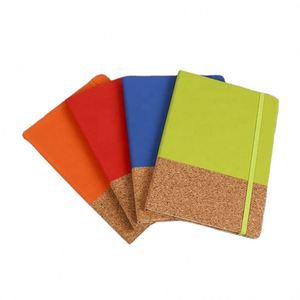 Eco Friendly Custom Printed Cork Splice Leather Diary <b>Journal</b> A5 Hardcover Business Office Notebook 100 Sheets - Product Image 2
