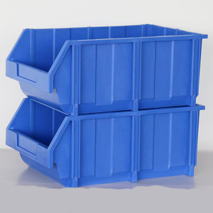 Kích thước lớn công nghiệp điện tử nhựa hộp lưu trữ pp tiêm hình chữ nhật phụ tùng công cụ khoang Stackable lưu trữ - Product Image 3