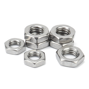 Wanqian Fasteners Stainless Steel Hexagonal Thin Nuts M6 M8 M10 M12 M14 M16 M20 M24 DIN439 Standard - Product Image 1