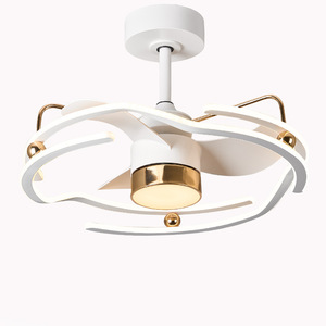 Plafonnier décoratif design moderne pour la maison Ventilateurs de plafond Led avec télécommande de luxe avec lampe de plafond lumineuse Lustre - Product Image 4