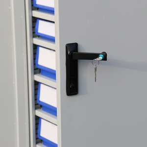 Armario de Herramientas Industrial de Acero para Almacén o Garaje con Contenedores de Plástico para Almacenamiento y Organización de Piezas de Herramientas, Capacidad de 2500 kg - Product Image 4