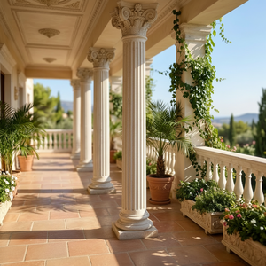 Colonnes <span class=keywords><strong>en</strong></span> marbre blanc naturel, piliers <span class=keywords><strong>en</strong></span> <span class=keywords><strong>pierre</strong></span> sculptés à la main pour la <span class=keywords><strong>d</strong></span>écoration <span class=keywords><strong>d</strong></span>'<span class=keywords><strong>entrée</strong></span> de villa de luxe - Product Image 4