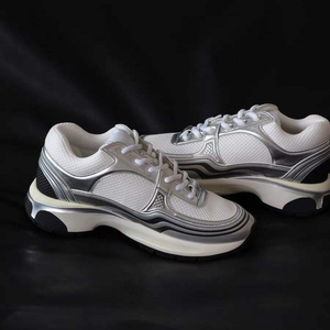 Zapatillas Deportivas Retro de Moda de Alta Calidad para Mujer, Color Blanco y Negro, para Exteriores, Casuales - Product Image 1