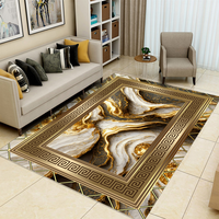 Tapis de tapis de velours cristal doux et résistant à la saleté aux lignes minimalistes pour la décoration de la maison chambre et le salon