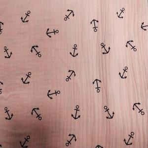 قماش كريب مزدوج الطبقة منسوج عضوي بنقشة دوبي لملابس البنات والأولاد (بيجامات، تنانير، فساتين) - Product Image 5