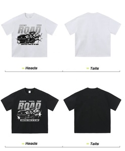 เสื้อยืดสตรีทแวร์ลายกราฟิกพิมพ์ DTG เสื้อยืดเปล่าไซส์ใหญ่ เสื้อยืดฟอกสี เสื้อยืดผู้ชายแบบสั่งทำ เสื้อยืดวินเทจทรงโอเวอร์ไซส์ - Product Image 1