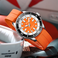 Reloj de Cuarzo CURREN 8448 Unisex, Deportivo, Casual, con Caja de Aleación, Resistente al Agua, Luminoso, con Esfera Redonda y Correa de Silicona