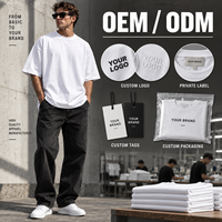Kaos Katun 300GSM Custom Pria, Berat, Ukuran Besar, Lengan Pendek, Polos, Label Pribadi, Streetwear
