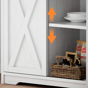 Nouveauté : Armoires de <span class=keywords><strong>bar</strong></span> de <span class=keywords><strong>style</strong></span> campagnard de qualité supérieure, blanches, petites stations à café d'angle, rangement à trois niveaux, panneau en bois de manguier - Product Image 5