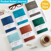 Carnet de notes A6 en similicuir souple, format mini, ligné, portable, pour le bureau, l'école, les affaires, cadeau