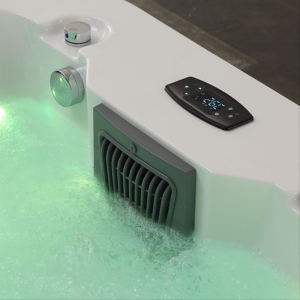 Jacuzzis modernes d'extérieur pour 4 à 6 personnes, 31 jets, bain à remous en acrylique Aristech <span class=keywords><strong>avec</strong></span> chauffage constant et haut-parleur Bluetooth pour villa et jardin - Product Image 2
