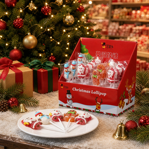 Caramelle Gommose Halal all'Ingrosso a Forma di Babbo Natale, Pupazzo di Neve, Renna, Albero e Frutta, Piccoli Regali per Feste Natalizie - Product Image 3