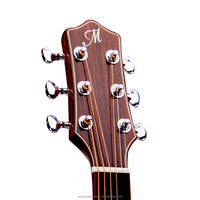 Solid Top Acoustic Guitar 40 Inch GA Acoustic Guitar Solid Spruce Cedar Top Mahogany Back Side Premium Guitar