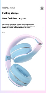 Audífonos Inalámbricos Bluetooth con Color Degradado Vibrante para Niños, para Juegos, Clases <span class=keywords><strong>en</strong></span> Línea, Llamadas y Deportes Electrónicos - Product Image 2