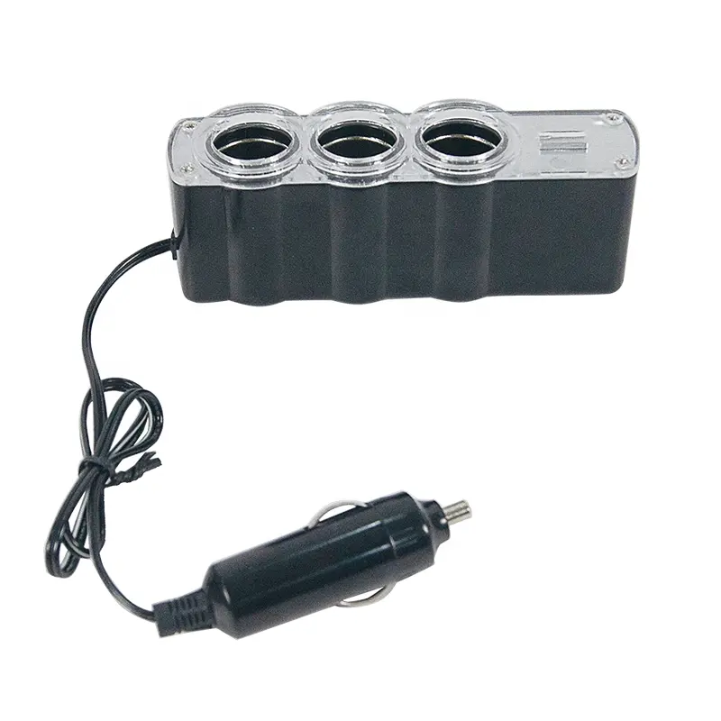 Adattatore per presa per auto batteria caricabatteria Usb per auto adattatore da 12 Volt caricatore doppio 3 USB presa tripla presa di corrente elettronica presa per auto