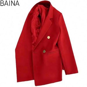 Abrigo de Mujer 2025, Blazer de Manga Larga, Estilo Coreano, Lujoso, Corte Holgado, Ropa Femenina - Product Image 1