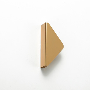 Triangular Aluminum Alloy <b>Cabinet</b> Handle Bright <b>Gold</b> Minimalist Design Durable Furniture Hardware for Wardrobe Drawer Door - Product Image 2