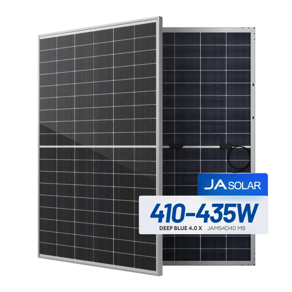 JA Wholesale Bifacial Dual Glass Solar Module BIPV 18V 410W 415W 420W House Photovoltaic Panel