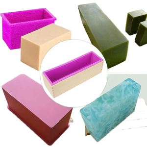 1200ml Rectangle Large Silicone Resin Candle Soap <b>Mold</b> With Cover Soap Making Craft Cake Loaf Baking Mould for Personalized - Product Image 1