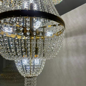 Elegante Lampadario a Sospensione Novità Decorazione da Soffitto per Matrimoni Lampadario Creativo in Cristallo per Eventi Nuziali e Decorazioni per Feste - Product Image 4