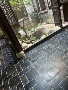 Dalles de pavage en pierre grise Blacklime de qualité supérieure, découpées à la main, à motifs aléatoires, épaisses, résistantes à l'eau, durables, pour sols de villas traditionnels - Product Image 5
