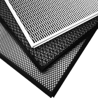 Panneau de plafond en treillis métallique expansé en aluminium au design moderne, imperméable et ignifuge, pour revêtement de plafond de centres commerciaux et aéroports