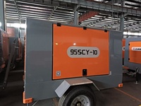 Nouveau compresseur d'air diesel à vis 95SCY-10, 10,5 m³/min, 10 bars, machine de forage industrielle portable pour la construction, le forage et l'exploitation minière