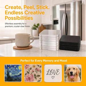 Custom Shape Logo Packaging Premium Transparent Creative Magnetic Acrylic DIY for Kids Craft Home Decoration - Product Image 4