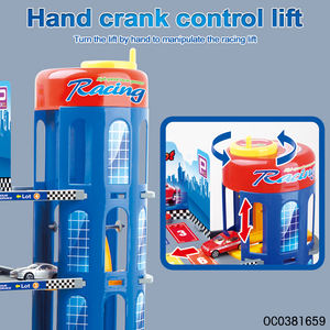 Jouets de <span class=keywords><strong>garage</strong></span> de stationnement pour enfants avec 4 étages, voitures sur rail assemblées, avec élévateur de <span class=keywords><strong>voiture</strong></span> <span class=keywords><strong>jouet</strong></span>, modèle de <span class=keywords><strong>voiture</strong></span> miniature - Product Image 4
