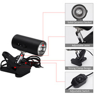 Lampe chauffante UVB UVA à spectre complet 110V/25W/50W/75W pour tortues, reptiles aquatiques et lézards d'aquarium
